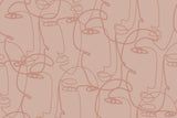 "Mirror Faces" Painting Print on Wrapped Canvas, 24x16