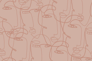 "Mirror Faces" Painting Print on Wrapped Canvas, 24x16