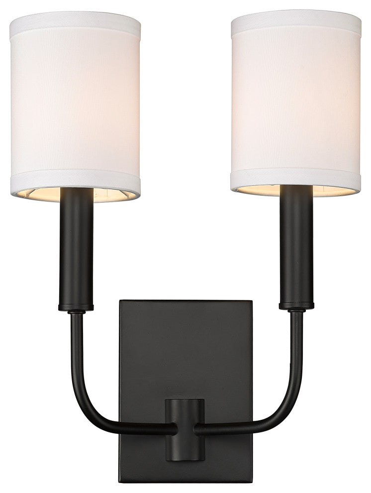 2 - Light Sophisticated Modern Dimmable Armed Wall Sconce