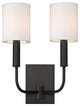 2 - Light Sophisticated Modern Dimmable Armed Wall Sconce