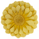 Mina Victory L0374 Throw Pillow, Yellow, 14" x 14" Round