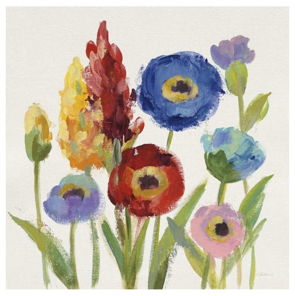 "Wild Garden I" Digital Paper Print by Silvia Vassileva, 20"x20"