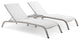 Savannah 3 Piece Outdoor Patio Mesh Set White