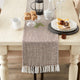 Bark Brown Woven Table Runner 15x108