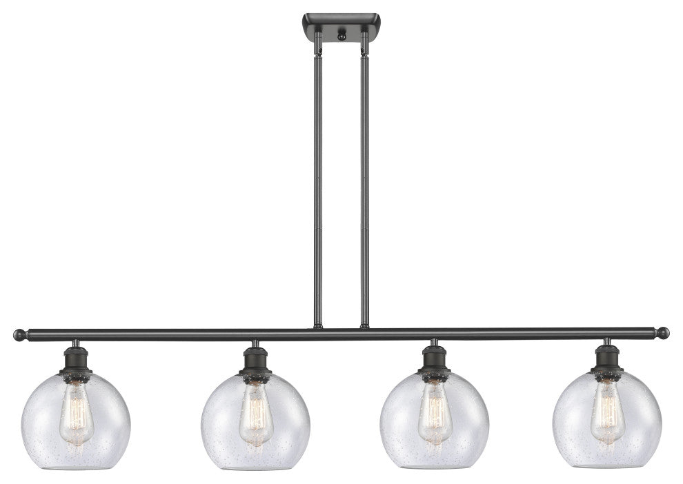 Innovations Lighting 516-4I-OB-G124-8 Athens 4 Light 48" Island Light