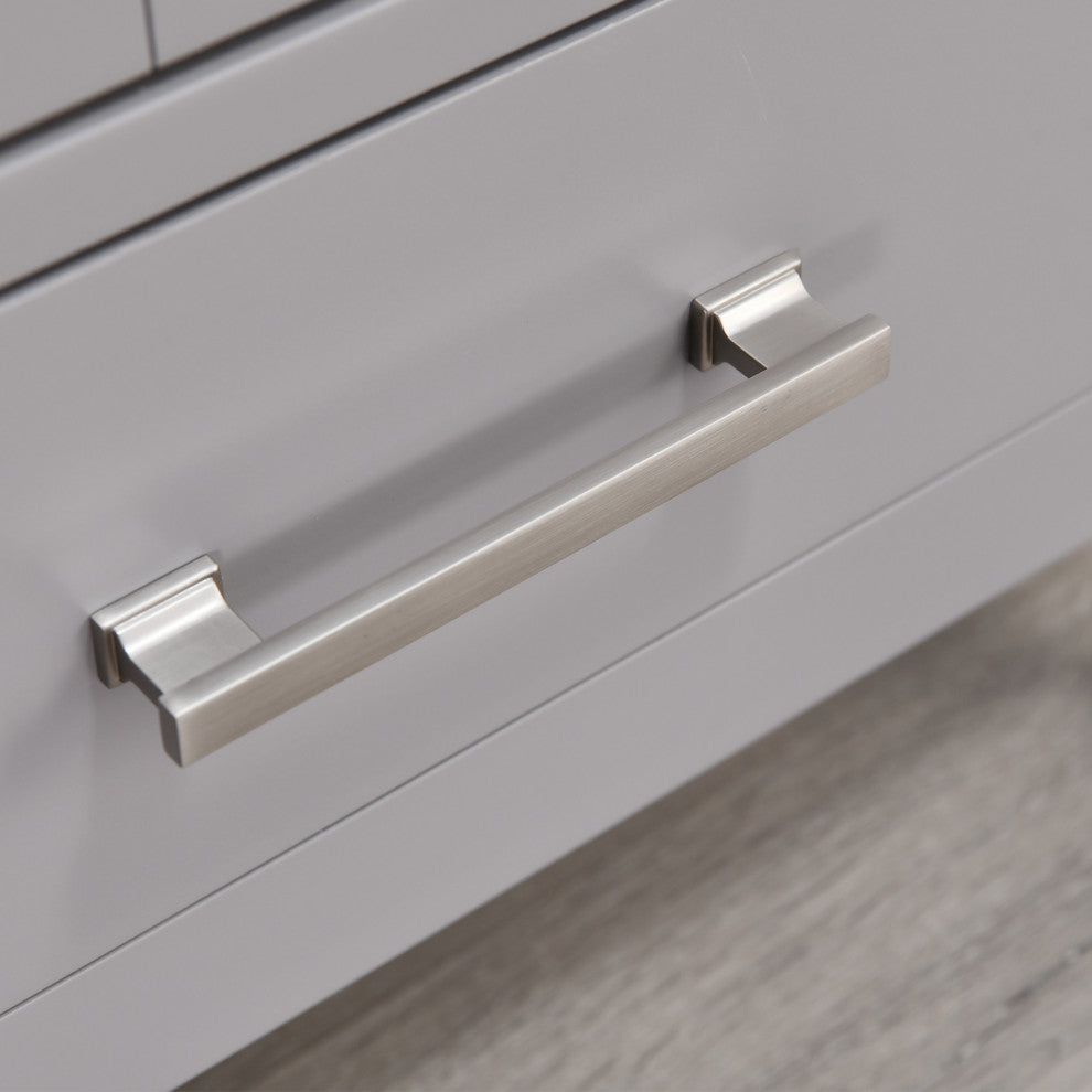 Bathroom Vanity Set, Base:Gray, 60", Without Mirror