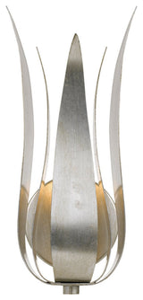 Broche 1 Light Wall Mount, Antique Silver