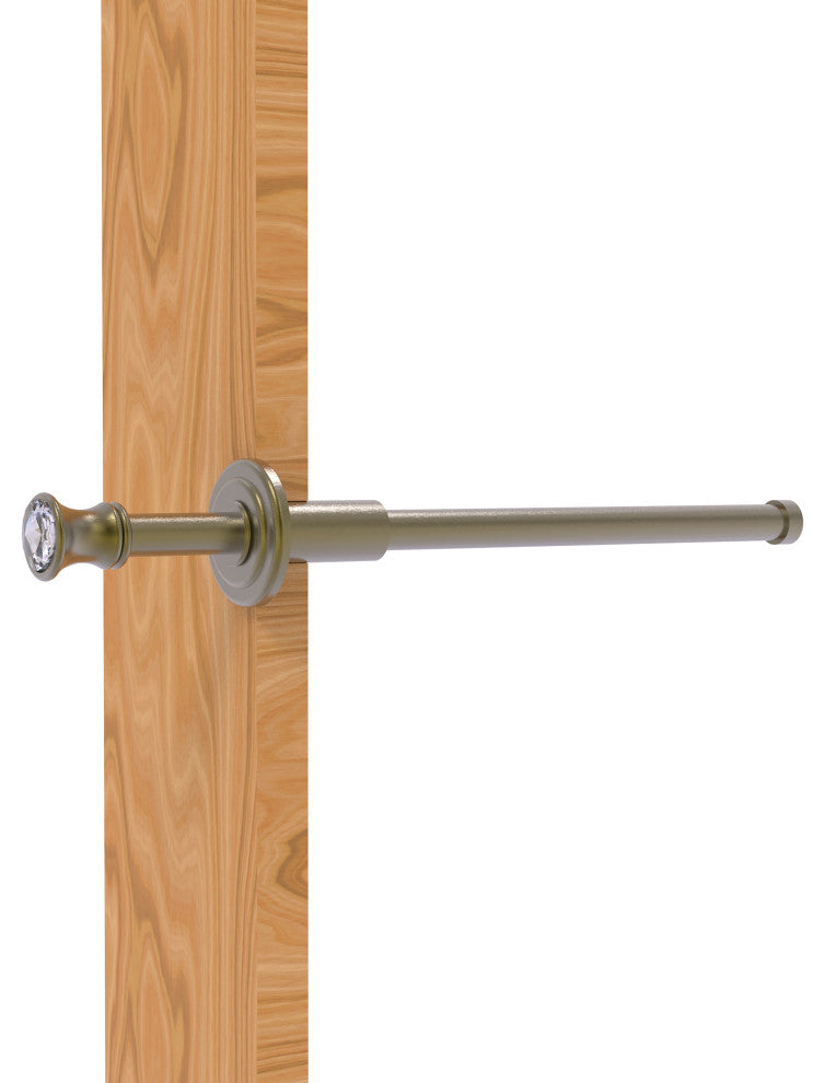 Carolina Crystal Retractable Pullout Garment Rod, Antique Brass