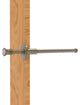 Carolina Crystal Retractable Pullout Garment Rod, Antique Brass