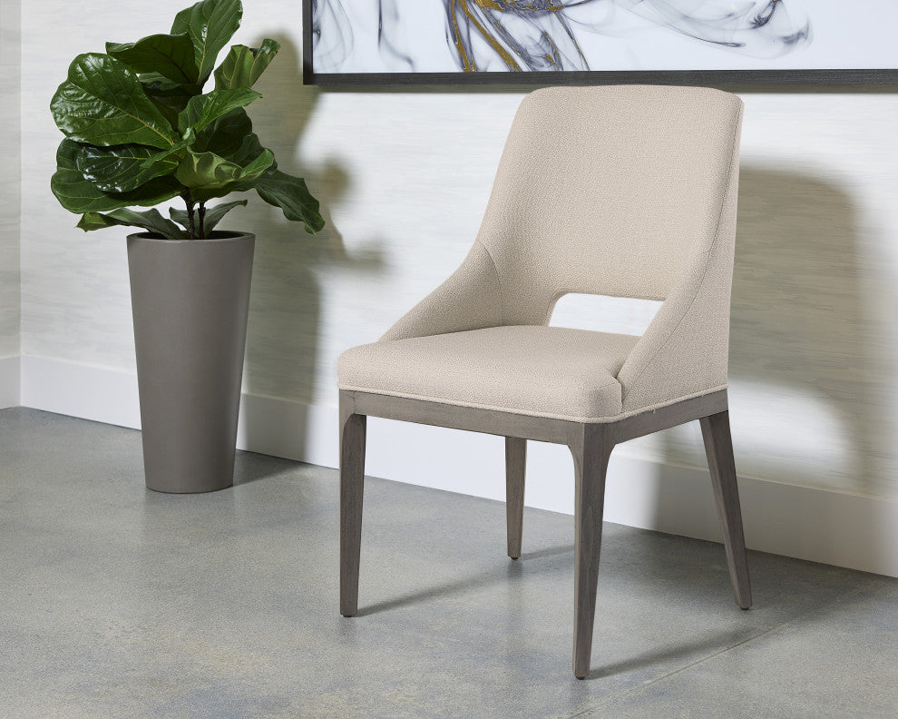 Estrada Dining Chair Light Grey Oak Mainz Cream