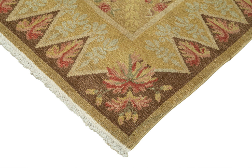 Rug N Carpet - Hand-Knotted Oriental 9' 1" x 12' 10" Soft Oushak Area Rug