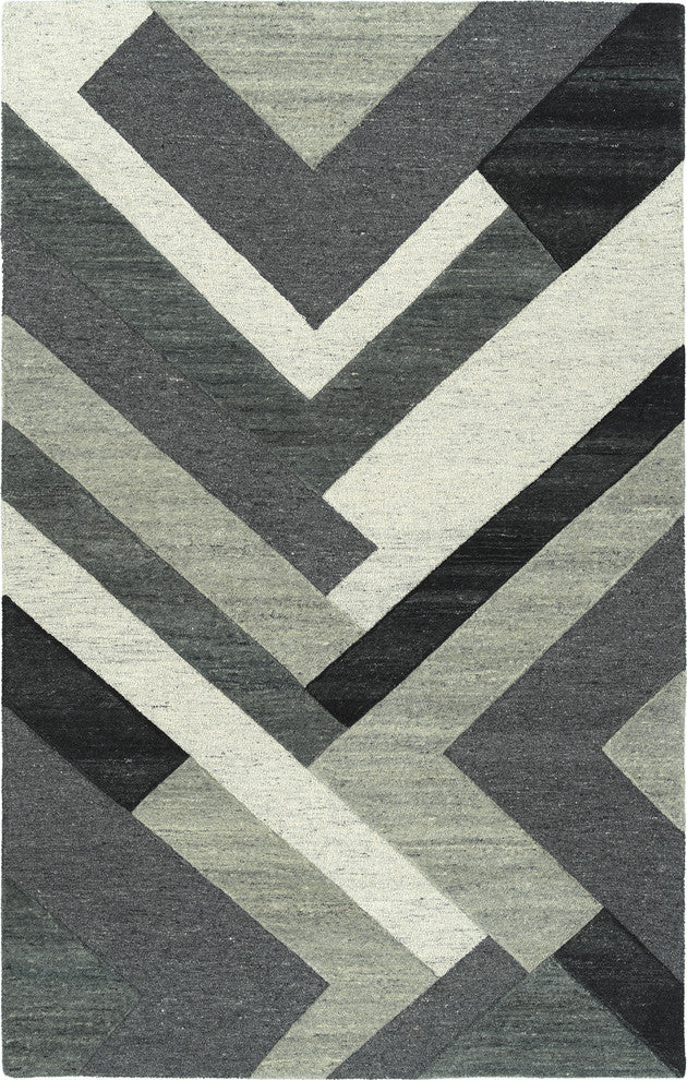 Kaleen Alzada Rug, Charcoal 3'x5'