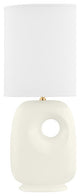 Hudson Valley Harbor Park 1-LT Table Lamp L1506-AGB/CSI - Aged Brass/Satin Ivory
