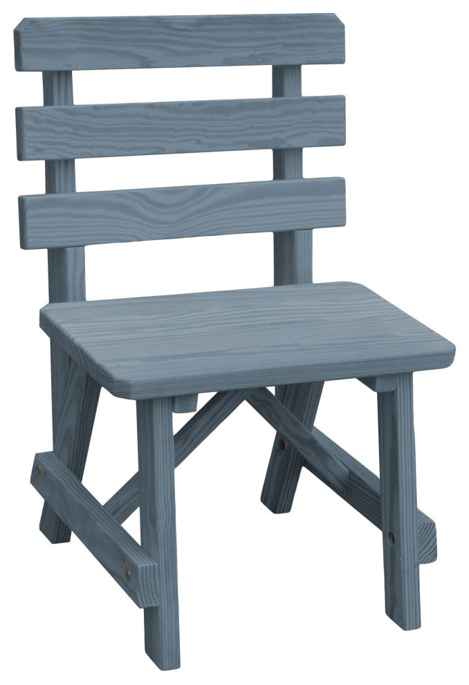 Traditional Cedar Backed Bench, Gray Stain, 2 Foot