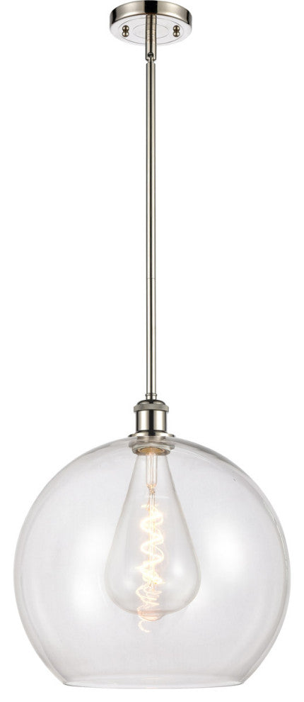 Innovations 516-1S-PN-G122-14-LED 1-Light Pendant, Polished Nickel