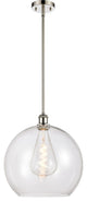 Innovations 516-1S-PN-G122-14-LED 1-Light Pendant, Polished Nickel