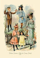 Pretty Summer Styles for Young People- Fine Art Giclee Print 24" x 36"
