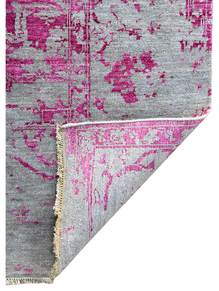Dazzle Area Rug, Pink, 8' x 10', Medallion