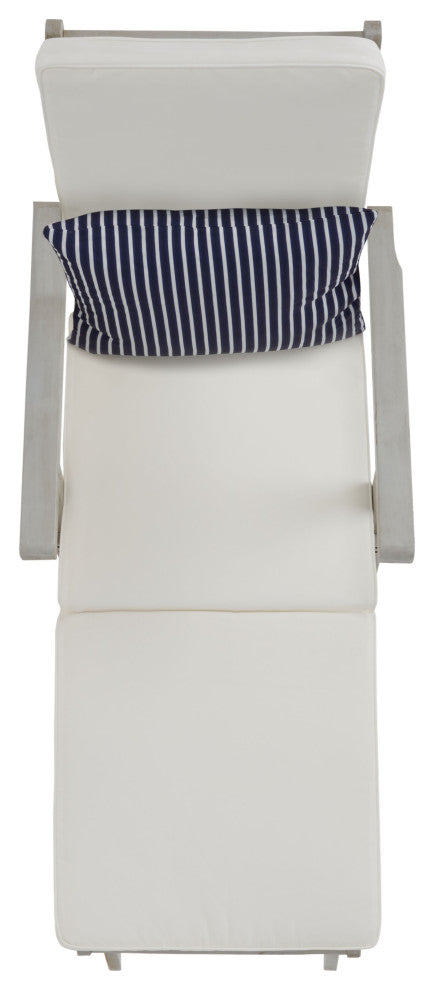 Safavieh Palmdale Outdoor Lounge Chair, Grey / Beige