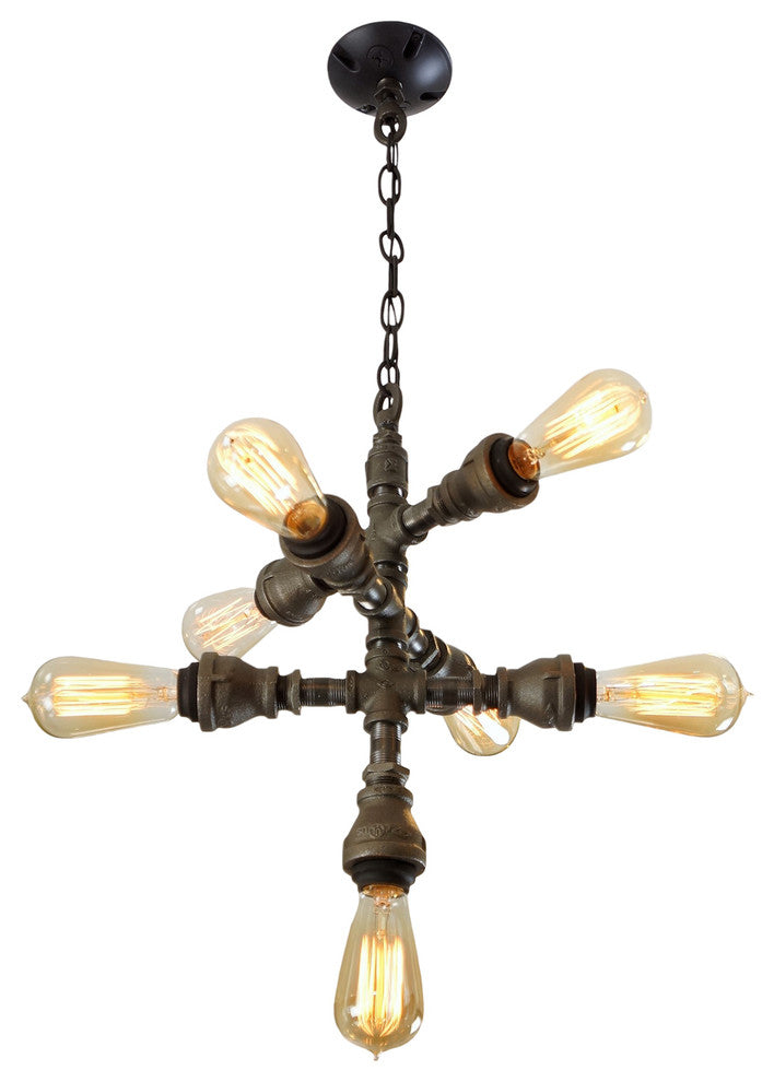 7-Light Steampunk Chandelier