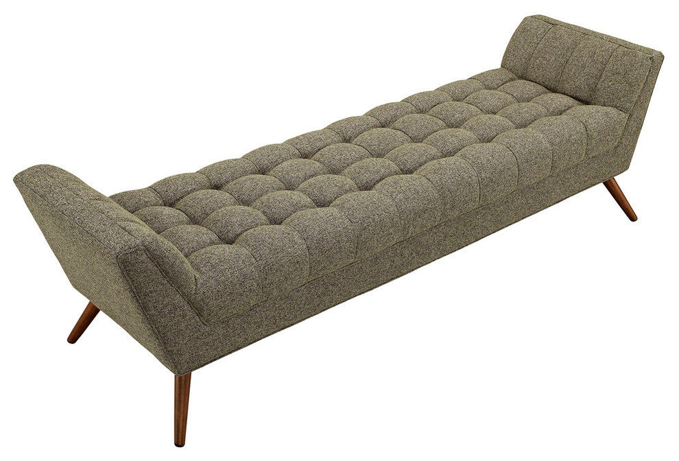 Response Upholstered Fabric Bench, Oatmeal