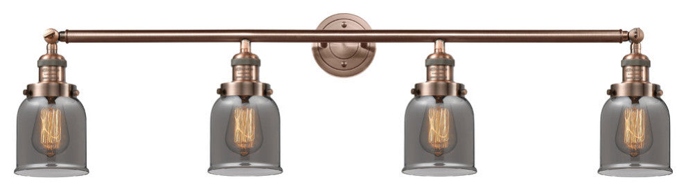 INNOVATIONS LIGHTING 215-AC-S-G53-LED Small Bell 4 Light Bath Vanity Light