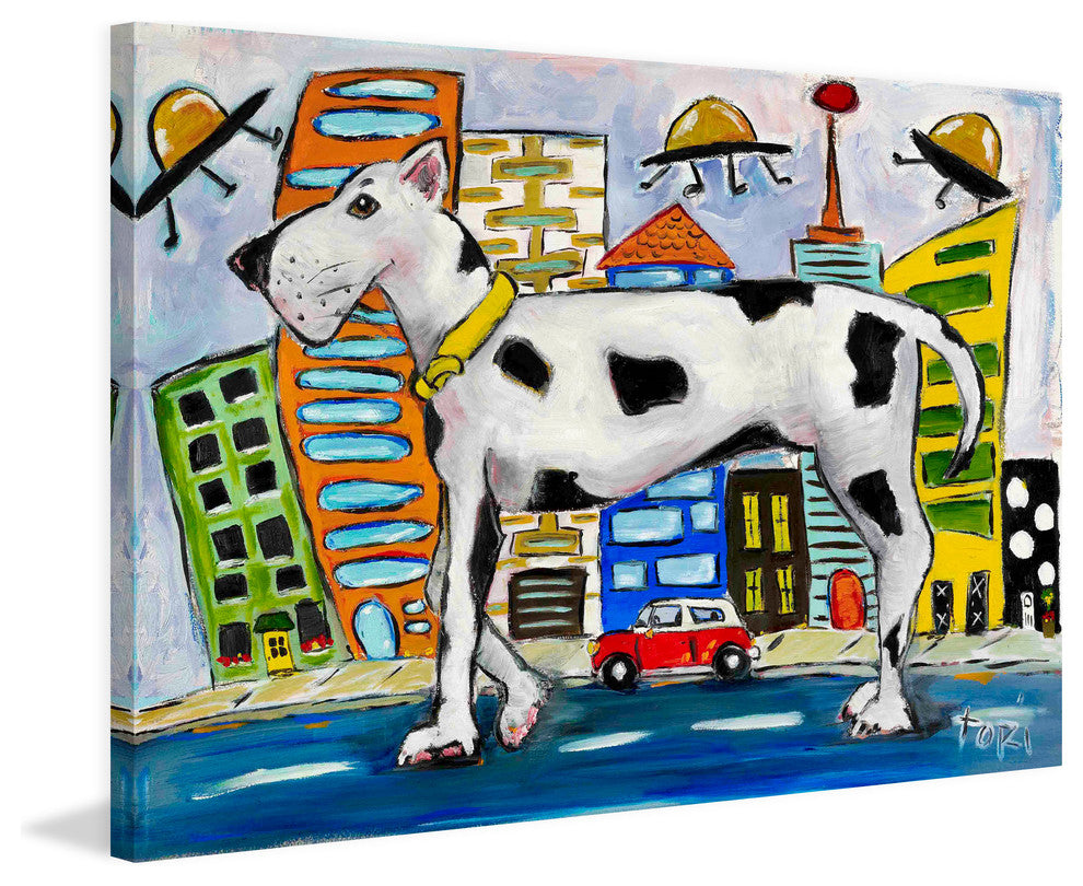 "Urban Abduction" Painting Print on Canvas by Tori Campisi