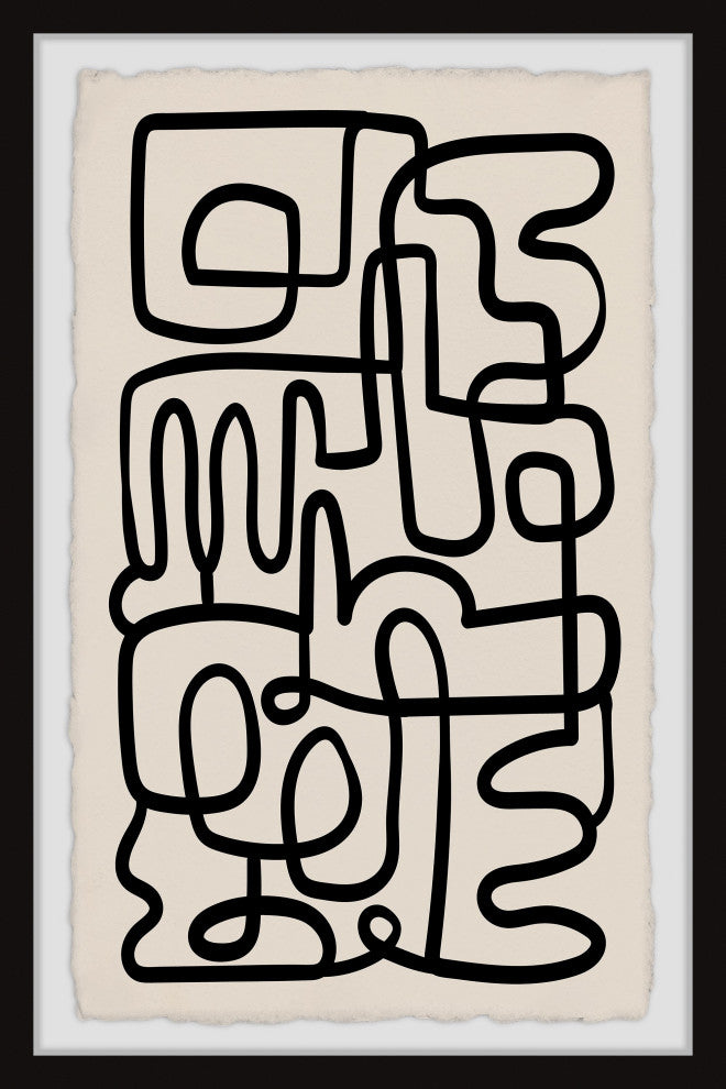 "Critical Guide" Framed Painting Print, 24x36