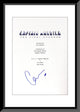Captain America: The First Avenger signed script cover by Chris Evans