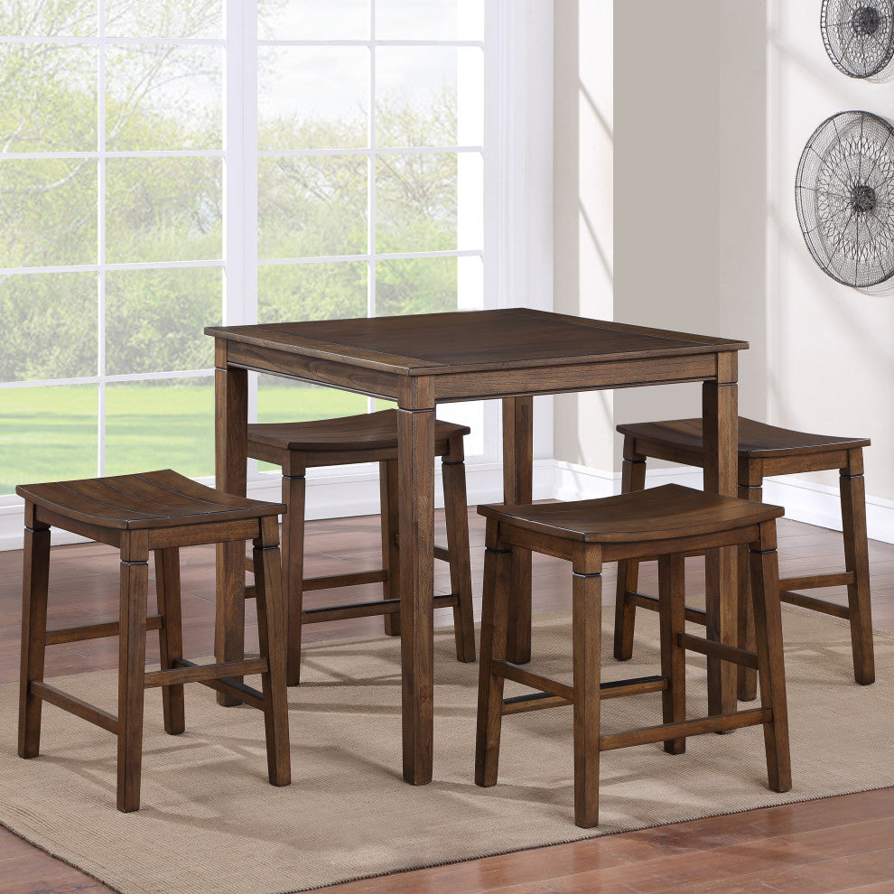 Westlake Brown 5-Piece Counter Set
