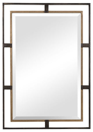 Uttermost Carrizo Gold and Bronze Rectangle Mirror