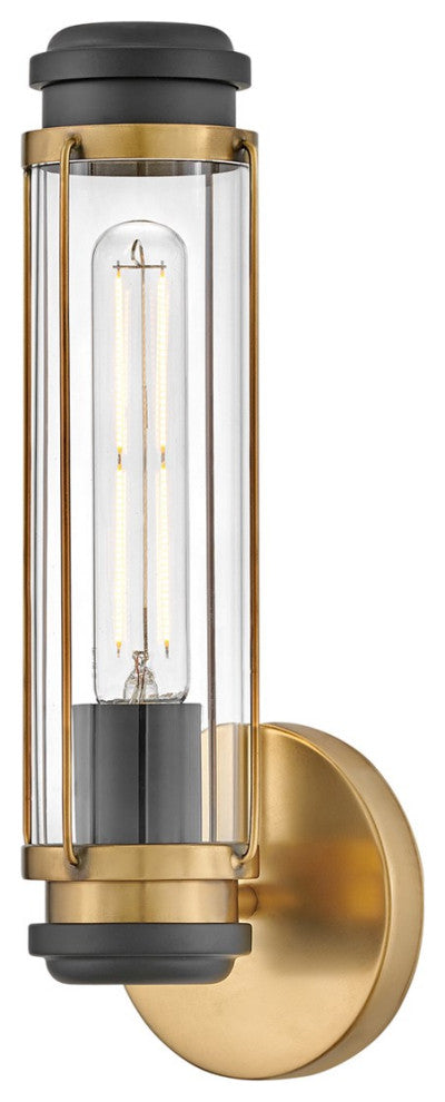 Hinkley Masthead 1-Light Bath Vanity Light 53180HB, Heritage Brass