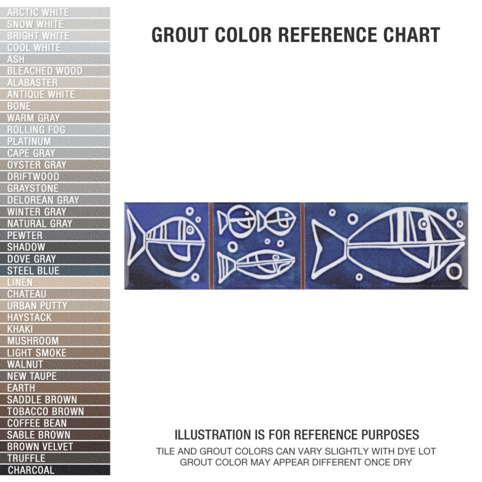 Captain Aquatico Deep Blue Ceramic Wall Trim