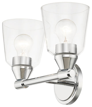 Catania 2-Light Polished Chrome Vanity Sconce