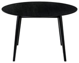 Arcadia Round Dining Table, Black, 48"