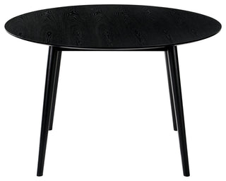 Arcadia Round Dining Table, Black, 48"