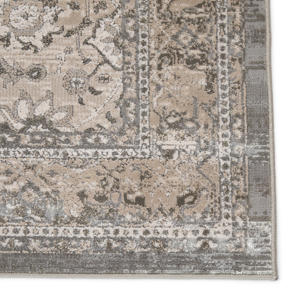 Vibe by Jaipur Living Odel Oriental Gray/ White Area Rug 11'8"X15'