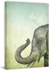 "I'm All Trunk" Painting Print on Wrapped Canvas, 30"x45"