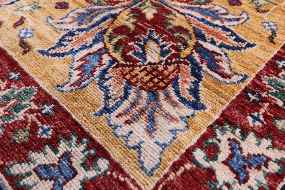 6' 9" X 10' 1" Hand Knotted Persian Tabriz Wool Rug Q10001