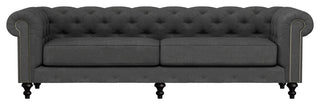 Nativa Interiors London 103" Sofa, Charcoal, Classic Depth
