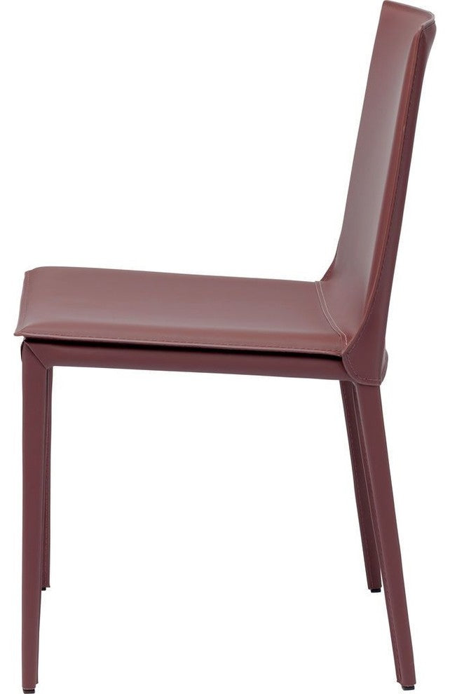 Nuevo Living Palma Dining Chair, Bordeaux Leather