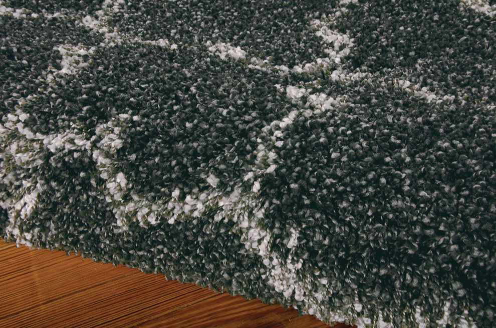 Nourison Amore Charcoal Shag Area Rug
