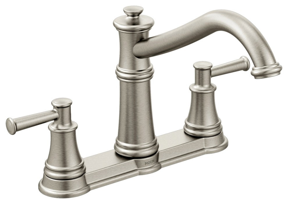 Spot Resist Stainless 2-Handle Kitchen Faucet