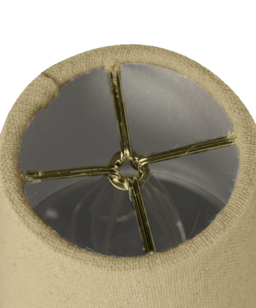 Clip-on Candelabra Lamp Shade, Sand-Linen