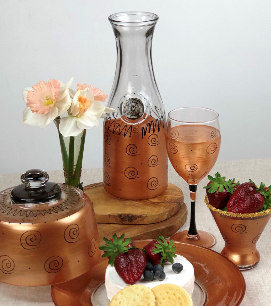 Gold Curl Carafe