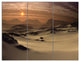 Beautiful Brown Fantasy Terrain, Landscape Triptych Canvas Art, 36x28, 3 Panels