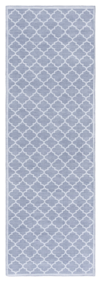 Safavieh Arizona Machine-Washable Collection ARZ172 Rug, Grey/Ivory, 2'6"x8'