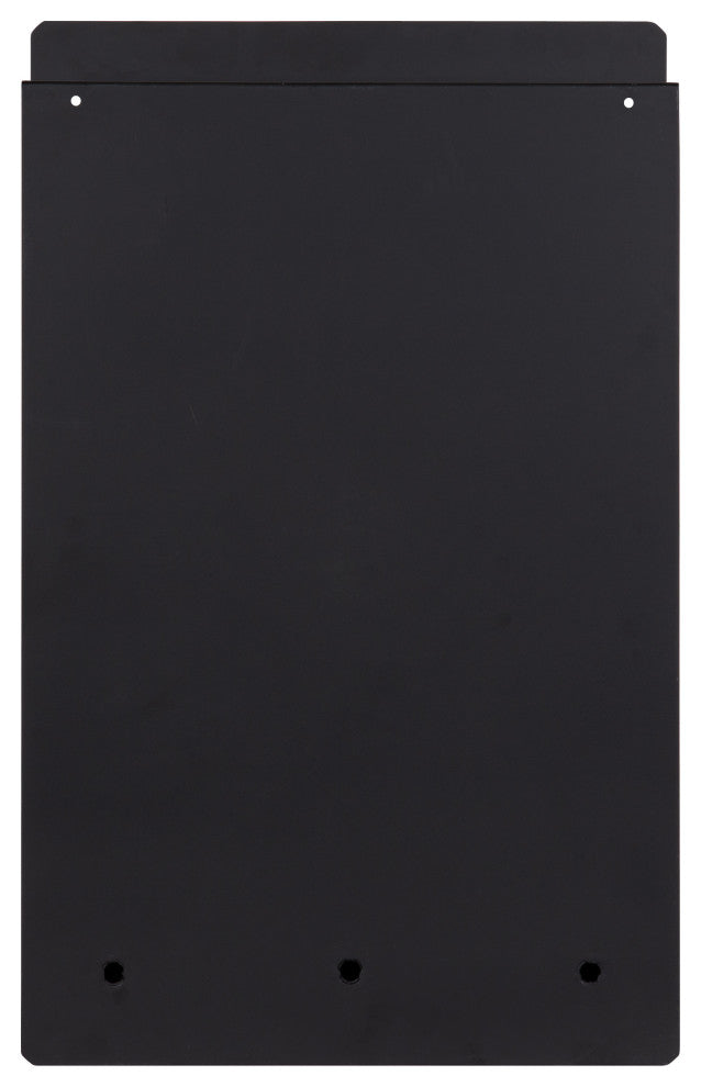 Mezzo Magnetic Wall Organizer with Hooks, Black 15x24