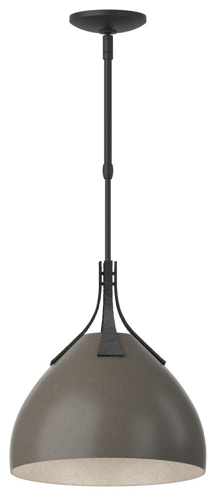 Summit Pendant, Black Finish, Dark Smoke Accents, Standard Overall Height
