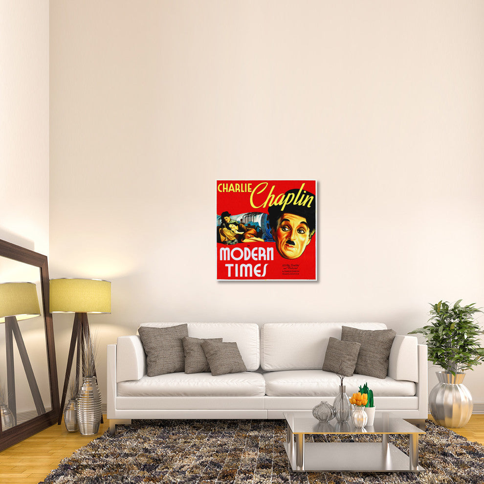 "Modern Times, 1936" Stretched Canvas Giclee by Hollywood Photo Archive, 36x36"